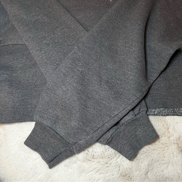 LF Furst Of A Kind University Of Oregon Cropped Grey & Pink Cutoff Sweatshirt - Picture 7 of 9